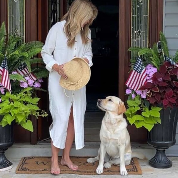 Scala Packable Crocheted Raffia Straw Big Brim Drawstring Hat - Picture 7 of 13